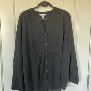 Black Button Down Blouse